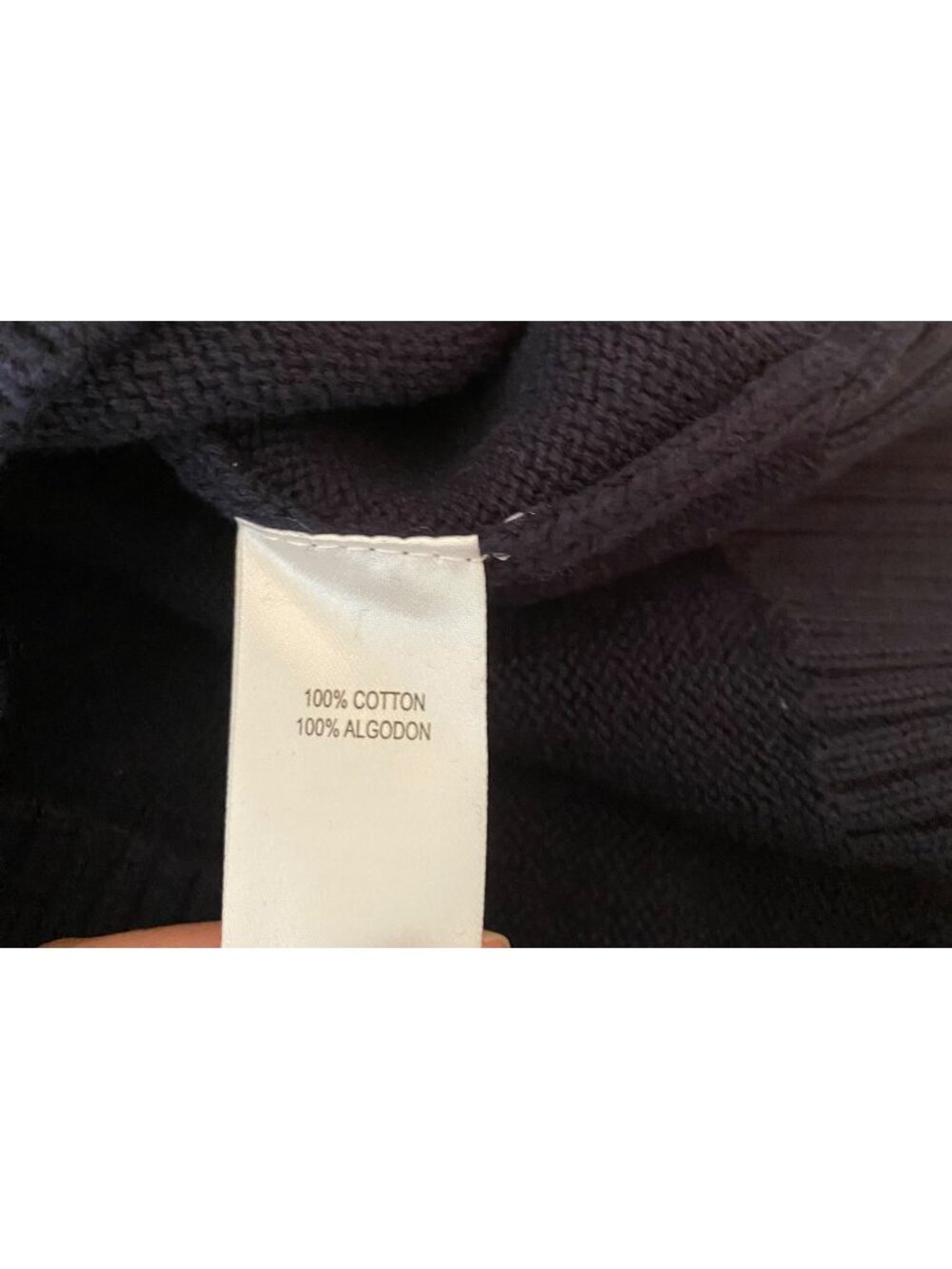 NWT Weatherproof Vintage Navy Half-Zip Sweater Nordic Pattern 100% Cotton - Picture 7 of 10